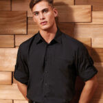 Mens Roll Up Poplin Shirt