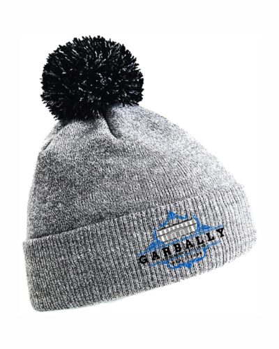 Garbally Heritage Pom Beanie - Heather Grey Black